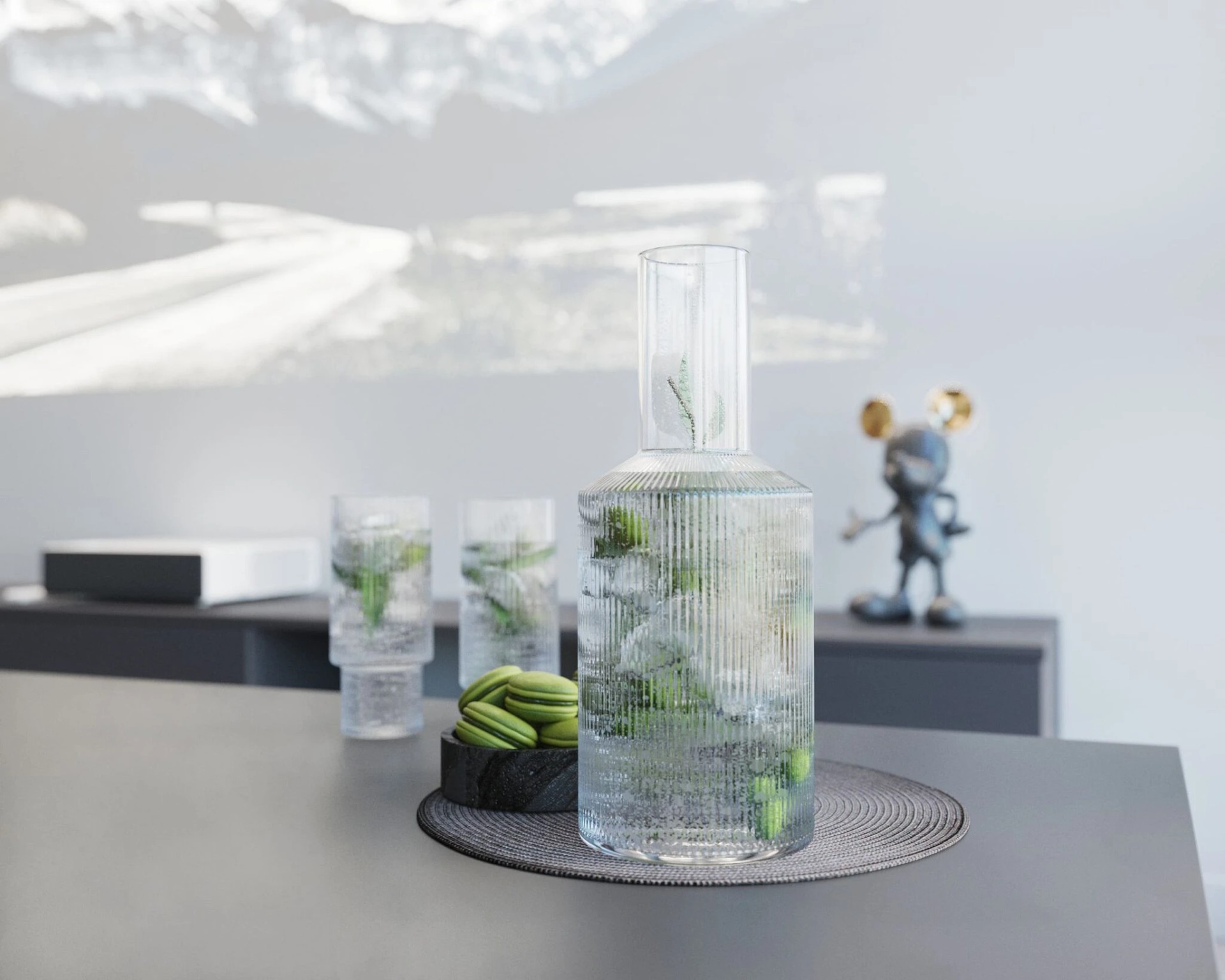 СОВРЕМЕННЫЙ ДИЗАЙН-ПРОЕКТ С ПРЕОБЛАДАНИЕМ СЕРОГО