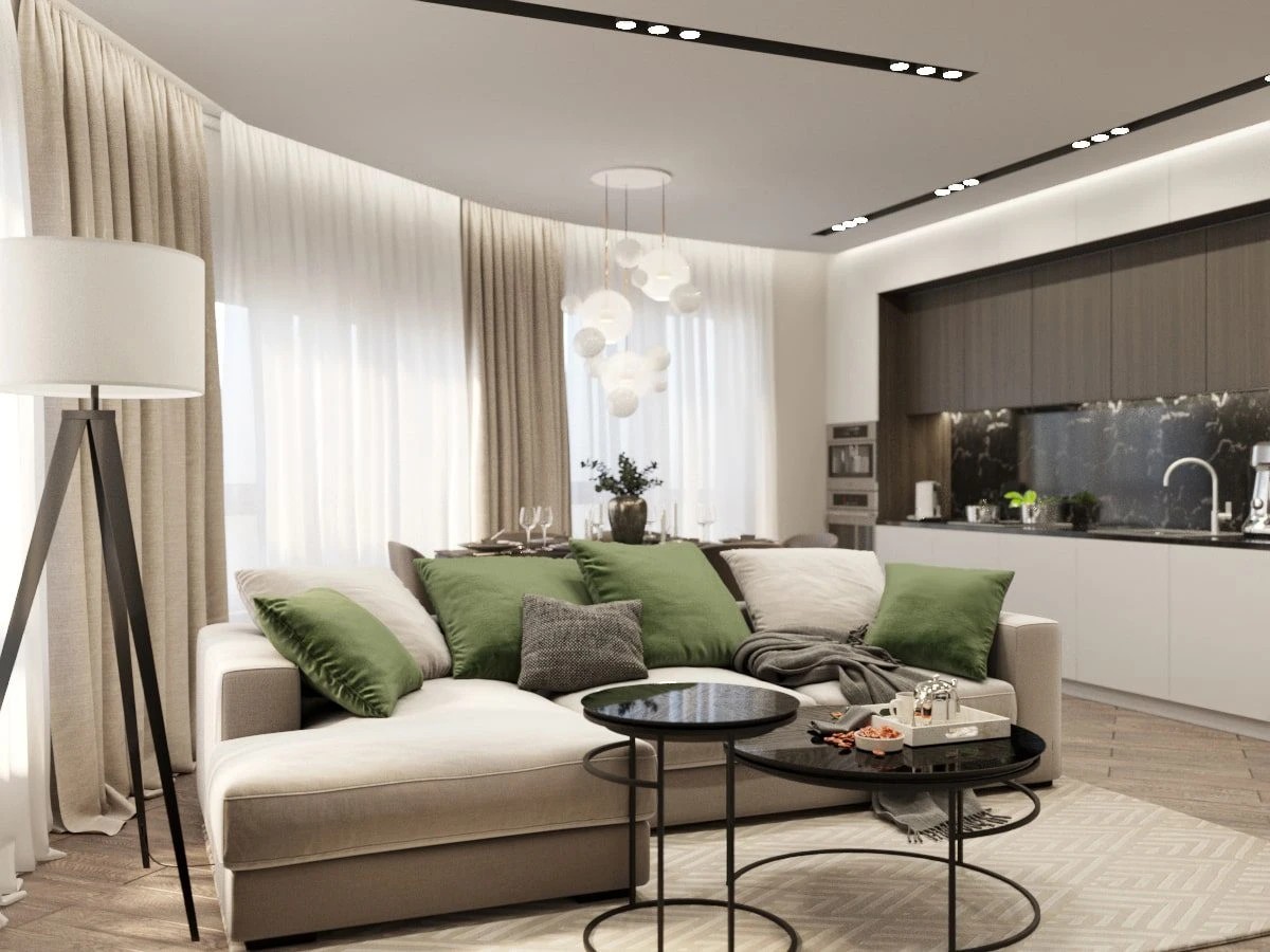 ДИЗАЙН-ПРОЕКТ КВАРТИРЫ С ЛАКОНИЧНЫМИ РЕШЕНИЯМИ