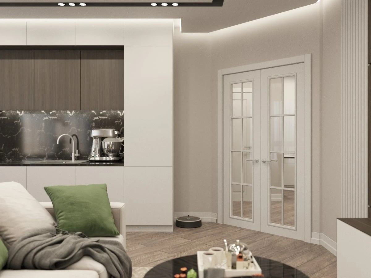 ДИЗАЙН-ПРОЕКТ КВАРТИРЫ С ЛАКОНИЧНЫМИ РЕШЕНИЯМИ