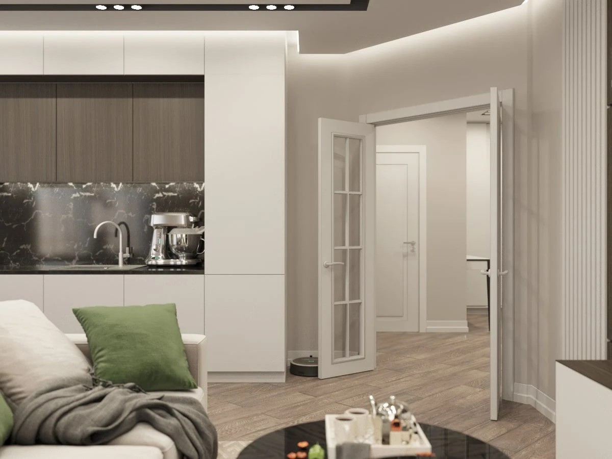 ДИЗАЙН-ПРОЕКТ КВАРТИРЫ С ЛАКОНИЧНЫМИ РЕШЕНИЯМИ