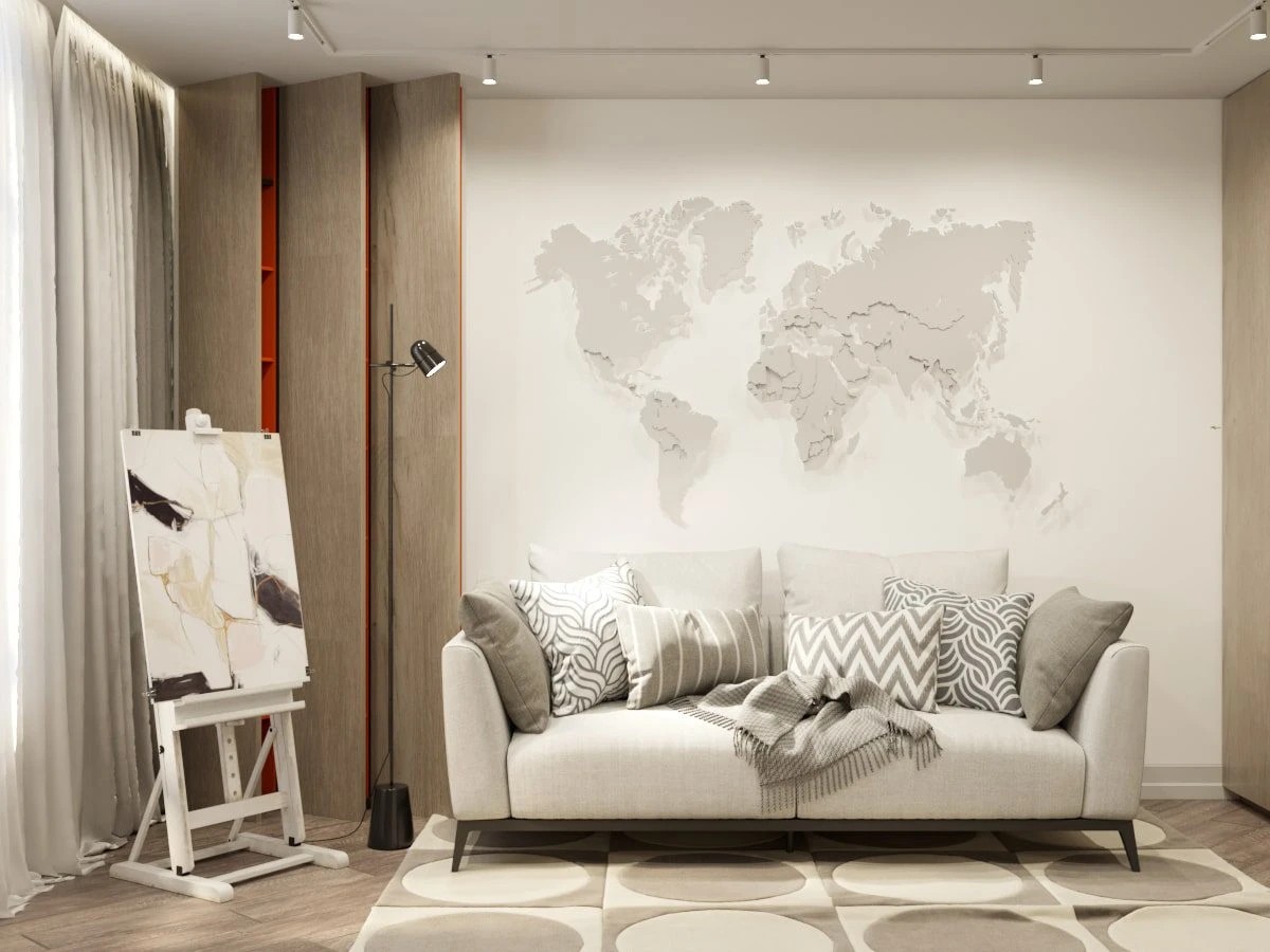 ДИЗАЙН-ПРОЕКТ КВАРТИРЫ С ЛАКОНИЧНЫМИ РЕШЕНИЯМИ