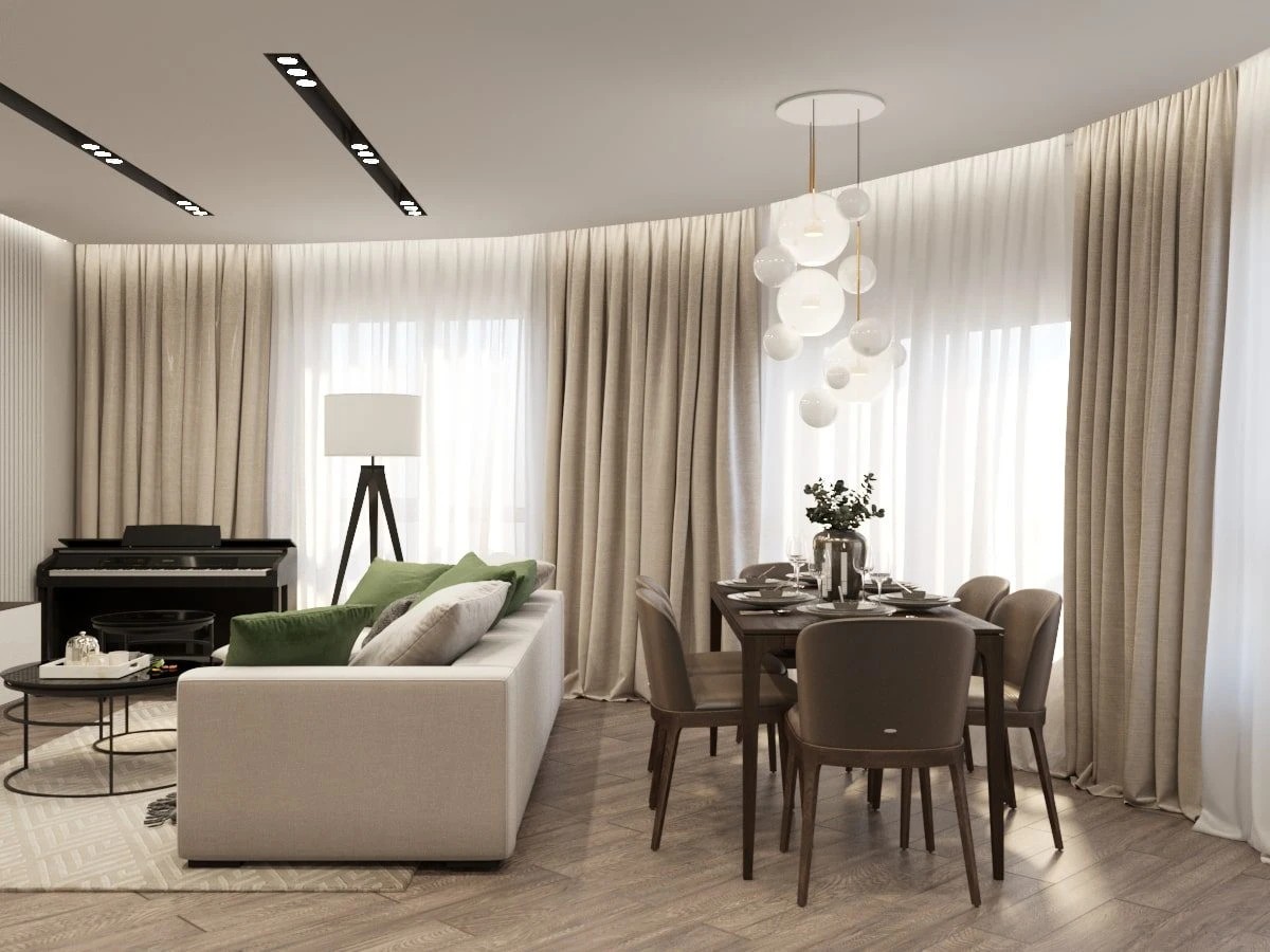 ДИЗАЙН-ПРОЕКТ КВАРТИРЫ С ЛАКОНИЧНЫМИ РЕШЕНИЯМИ