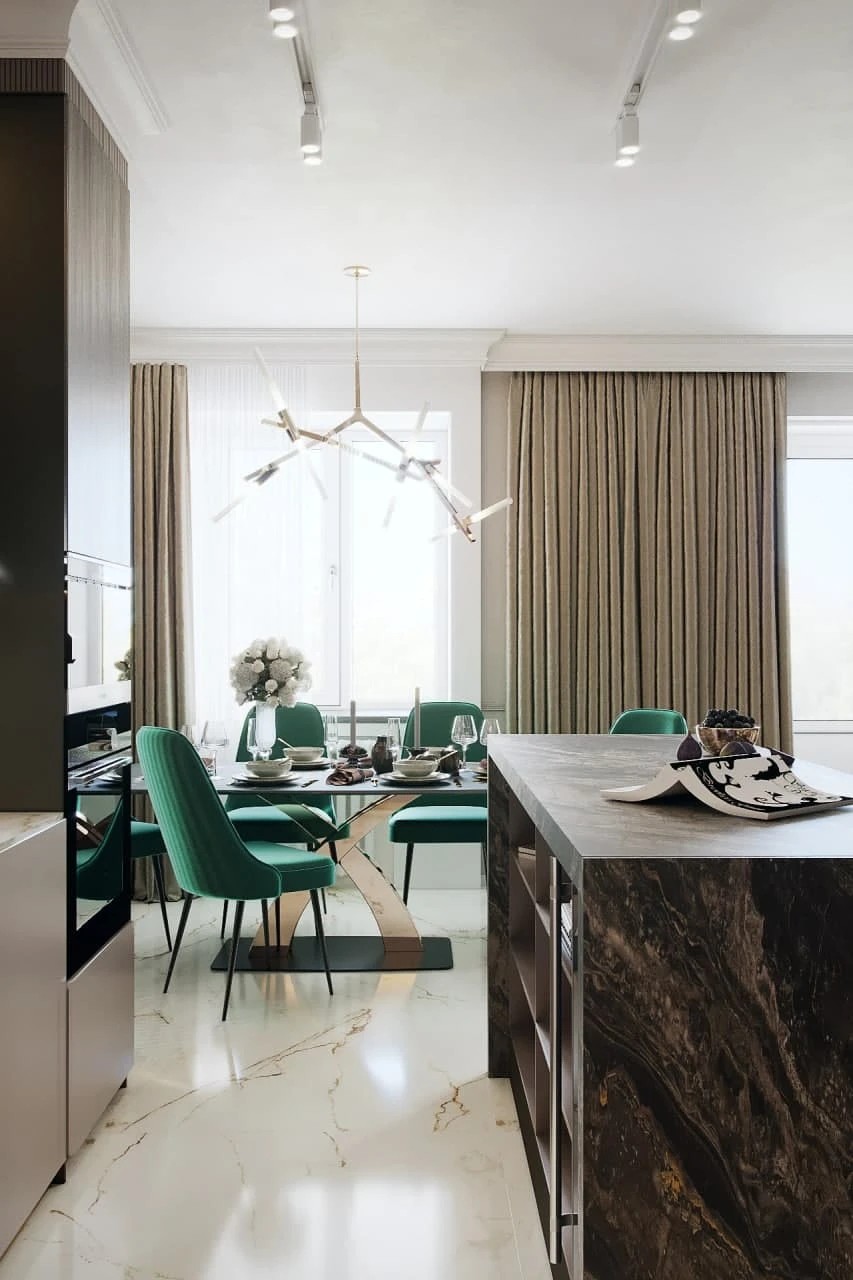 ДИЗАЙН ИНТЕРЬЕРА КВАРТИРЫ В КОФЕЙНЫХ ТОНАХ