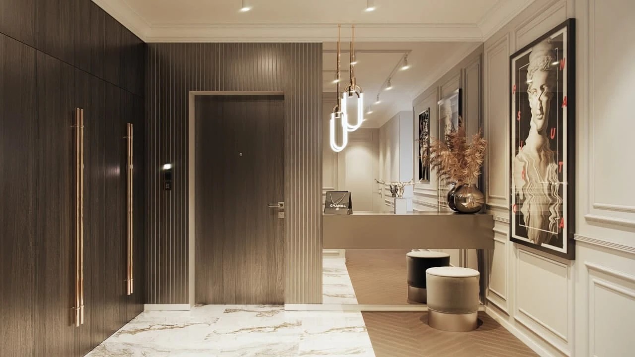 ДИЗАЙН ИНТЕРЬЕРА КВАРТИРЫ В КОФЕЙНЫХ ТОНАХ