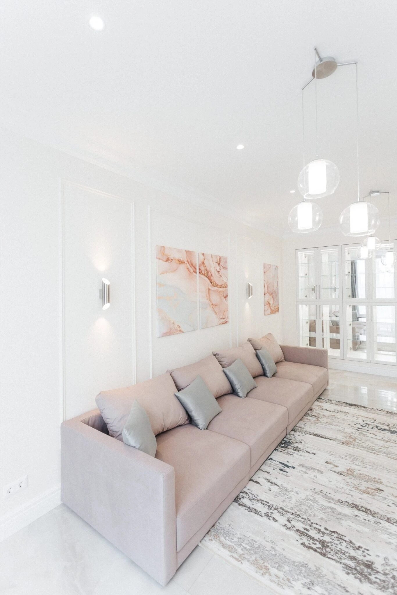 ДИЗАЙН-ПРОЕКТ КВАРТИРЫ В СЕРО-ГОЛУБЫХ ОТТЕНКАХ