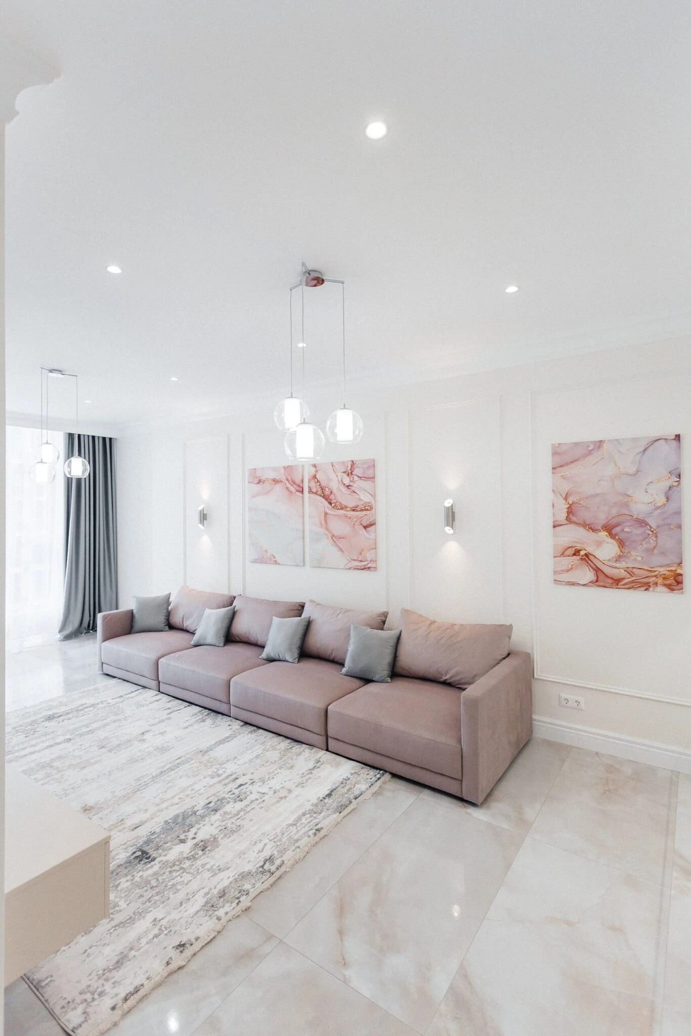 ДИЗАЙН-ПРОЕКТ КВАРТИРЫ В СЕРО-ГОЛУБЫХ ОТТЕНКАХ