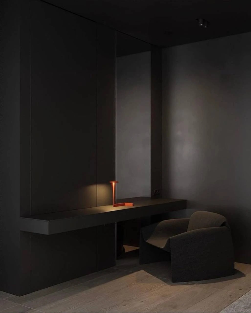 ДИЗАЙН-ПРОЕКТ КВАРТИРЫ В ТЕМНЫХ ОТТЕНКАХ