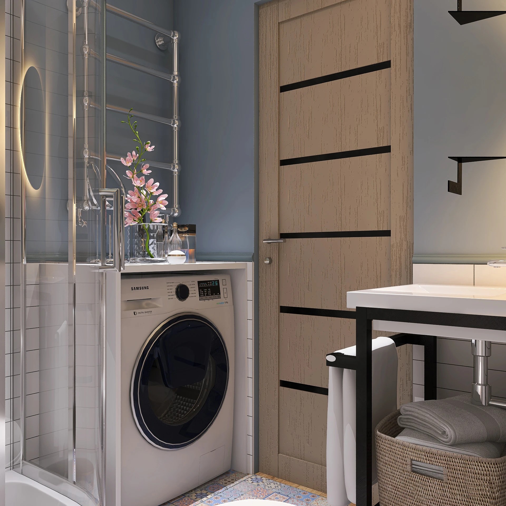 Визуализации основного пространства микро-квартиры