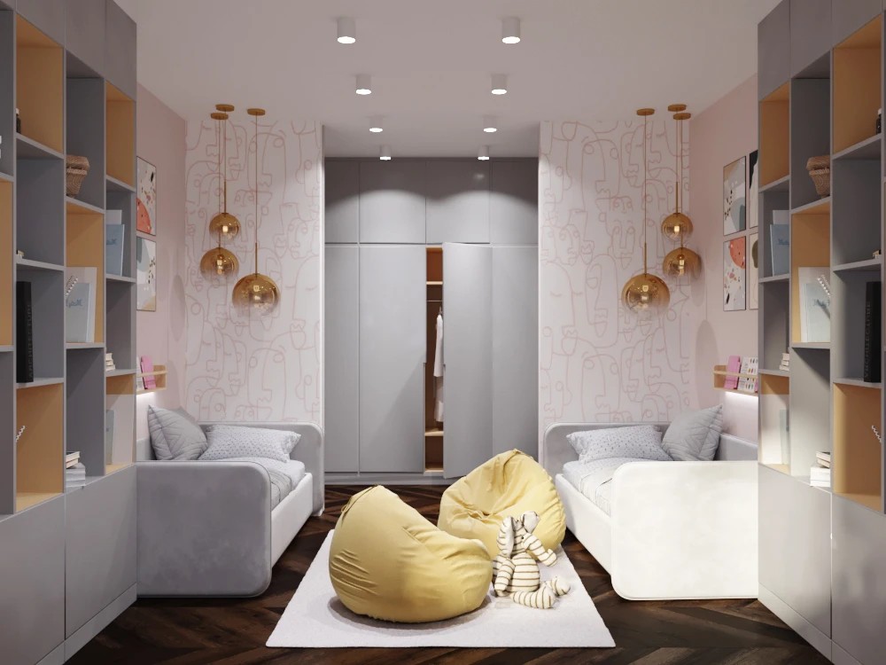 МИНИМАЛИСТИЧНАЯ КВАРТИРА ДЛЯ СЕМЬИ С 2-МЯ ДЕТЬМИ