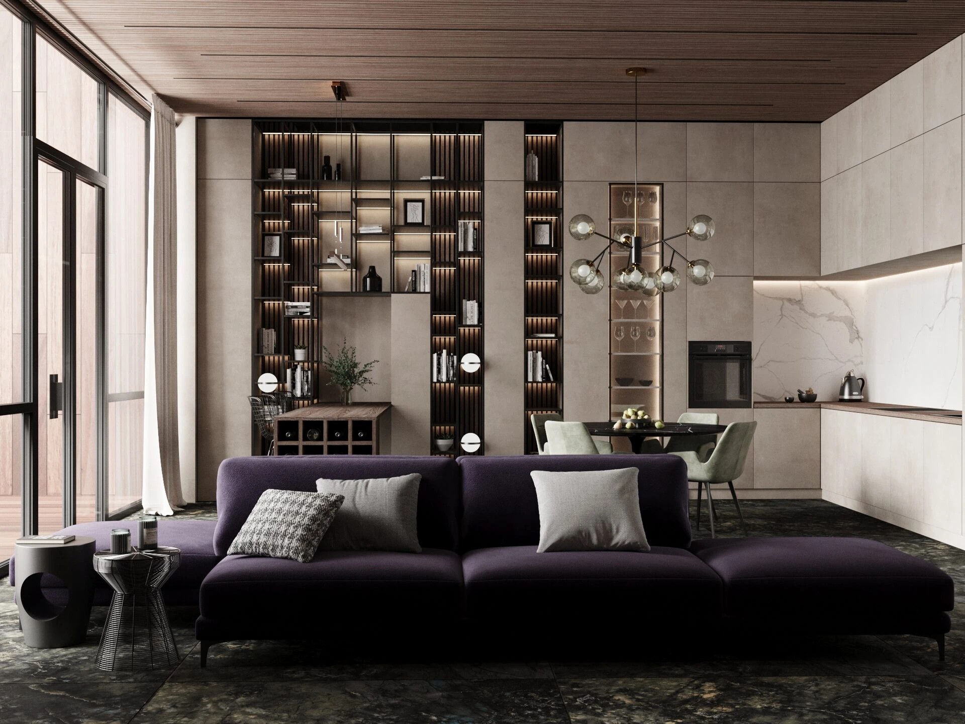 ТАУНХАУС С ЯРКИМ И НЕОРДИНАРНЫМ ДИЗАЙНОМ