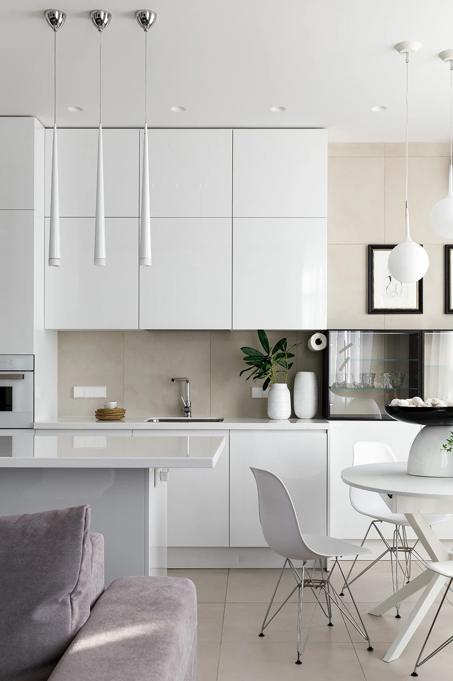 БЕЛЫЙ МИНИМАЛИСТИЧНЫЙ ИНТЕРЬЕР