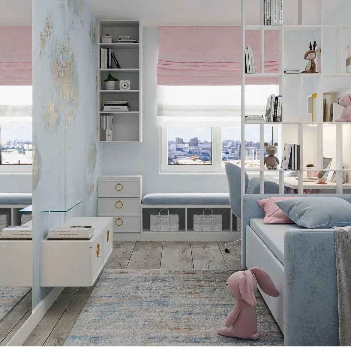 Дизайн-проект детской для Леди