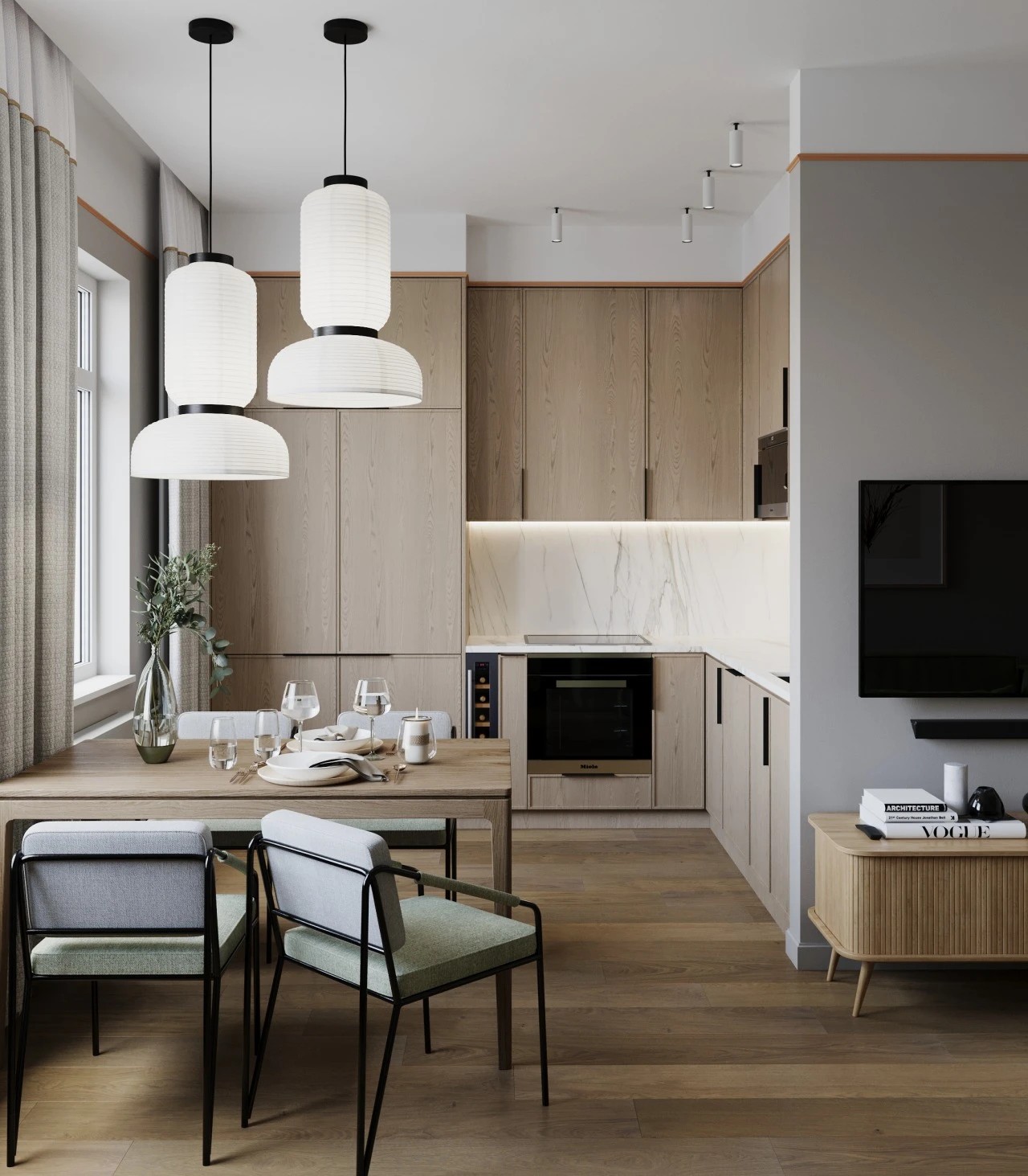 Дизайн квартиры для молодой девушки в Санкт-Петербурге