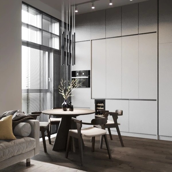 Современные решения в квартире с акцентом на видовые окна