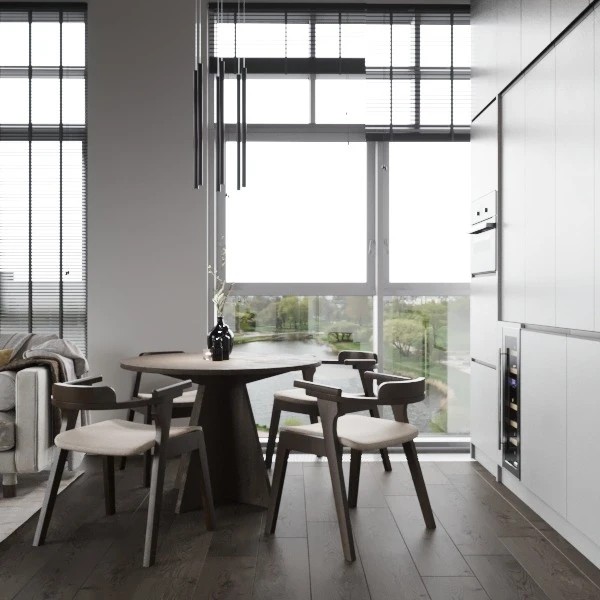 Современные решения в квартире с акцентом на видовые окна