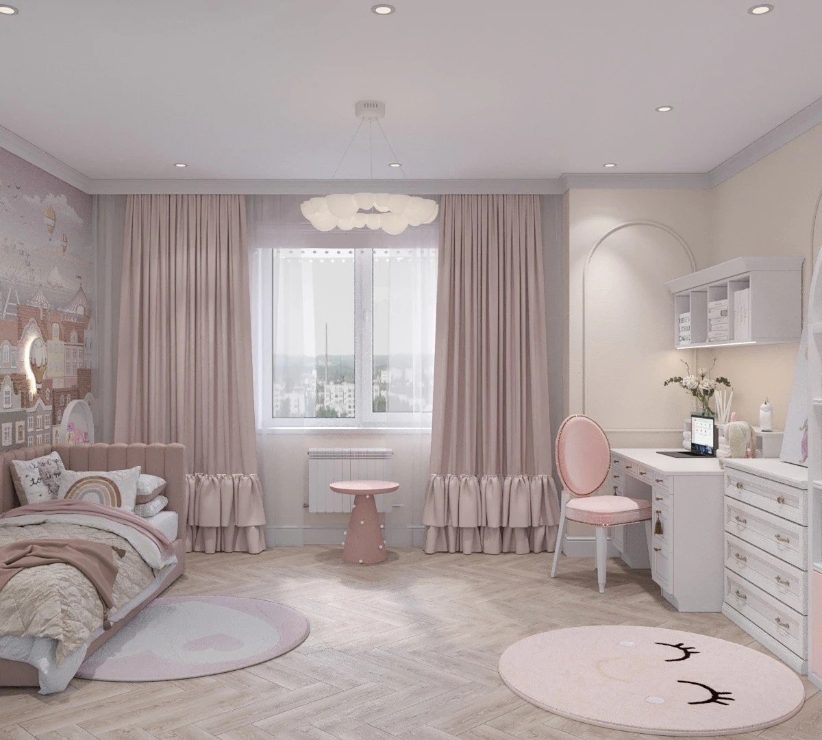 Детская комната для маленькой девочки