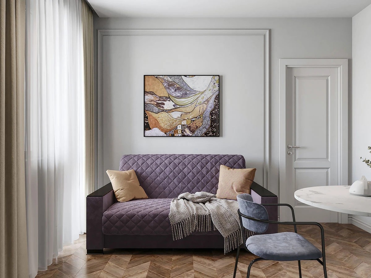 ЖК Уютный. Однокомнатная. Современная классика