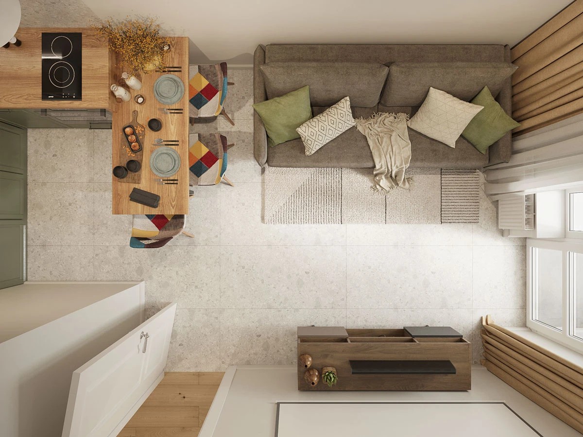 ЖК Уютный. Однокомнатная. Скандинавский стиль