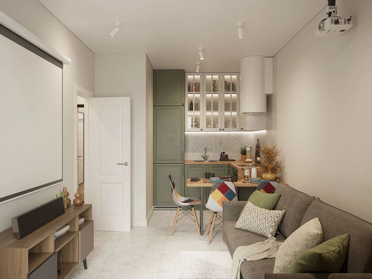 ЖК Уютный. Однокомнатная. Скандинавский стиль