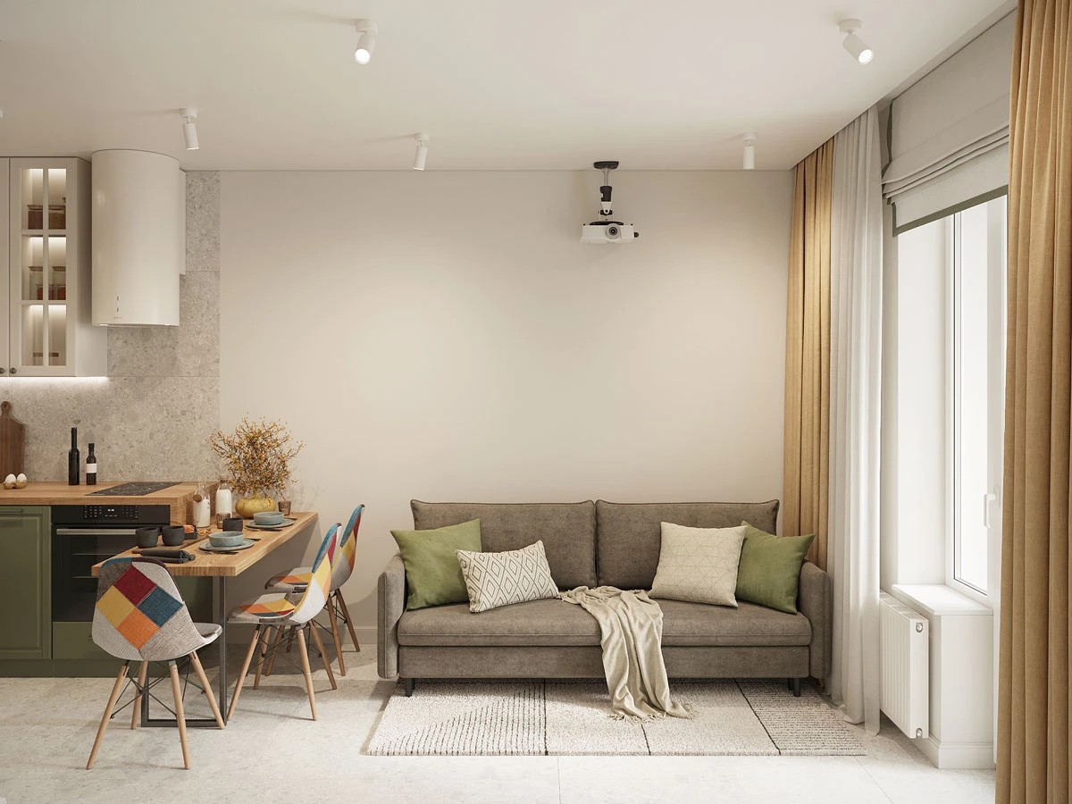 ЖК Уютный. Однокомнатная. Скандинавский стиль