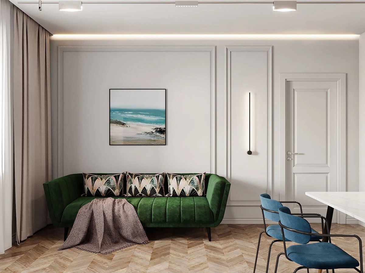 ЖК Уютный. Двухкомнатная. Современная классика