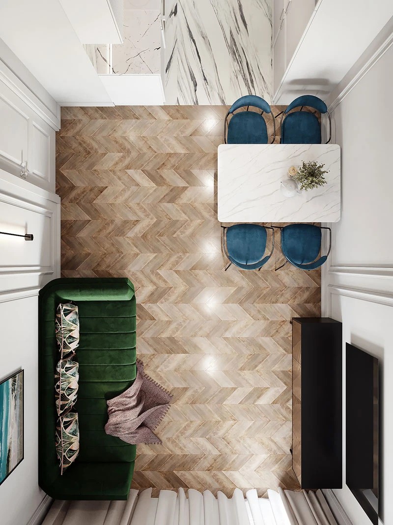 ЖК Уютный. Двухкомнатная. Современная классика