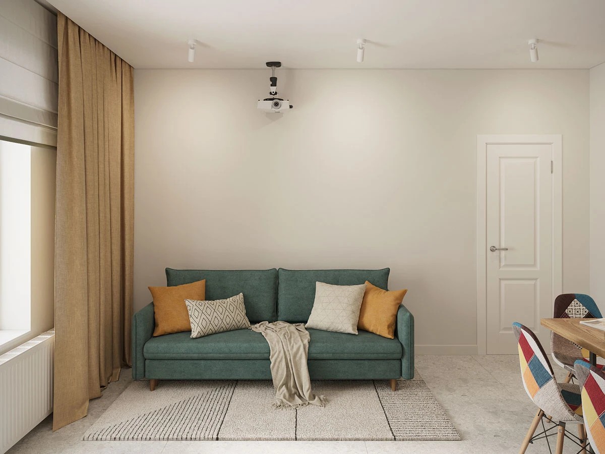 ЖК Уютный. Двухкомнатная. Скандинавский стиль