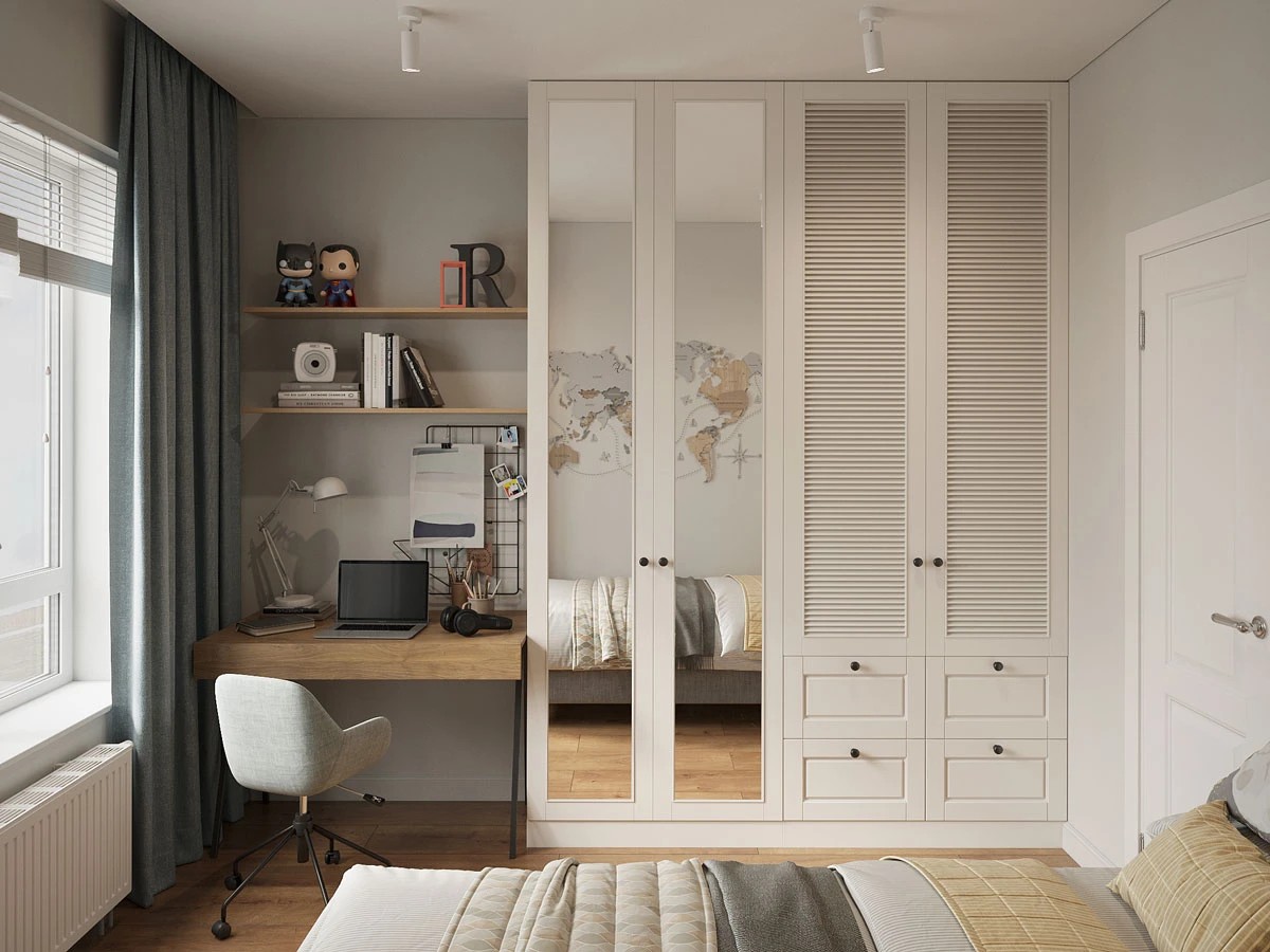 ЖК Уютный. Двухкомнатная. Скандинавский стиль