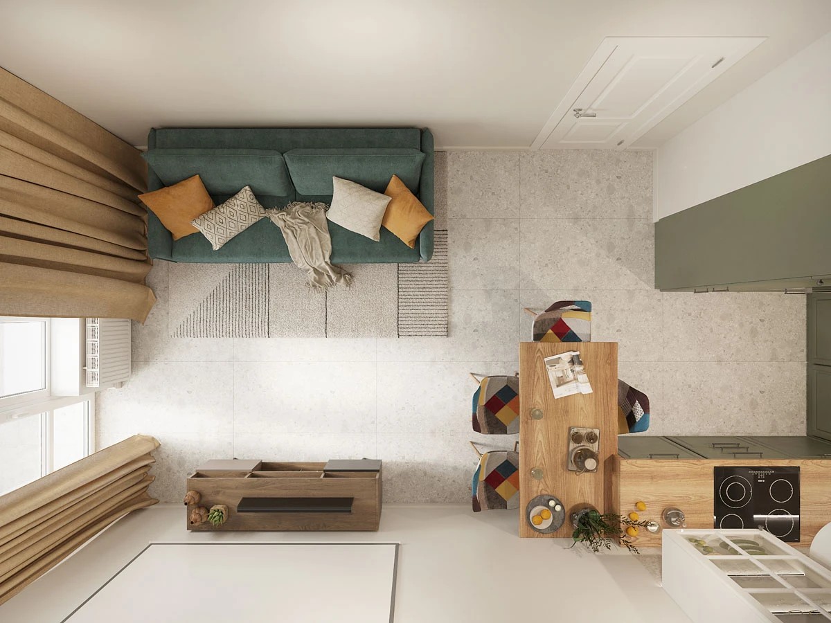 ЖК Уютный. Двухкомнатная. Скандинавский стиль