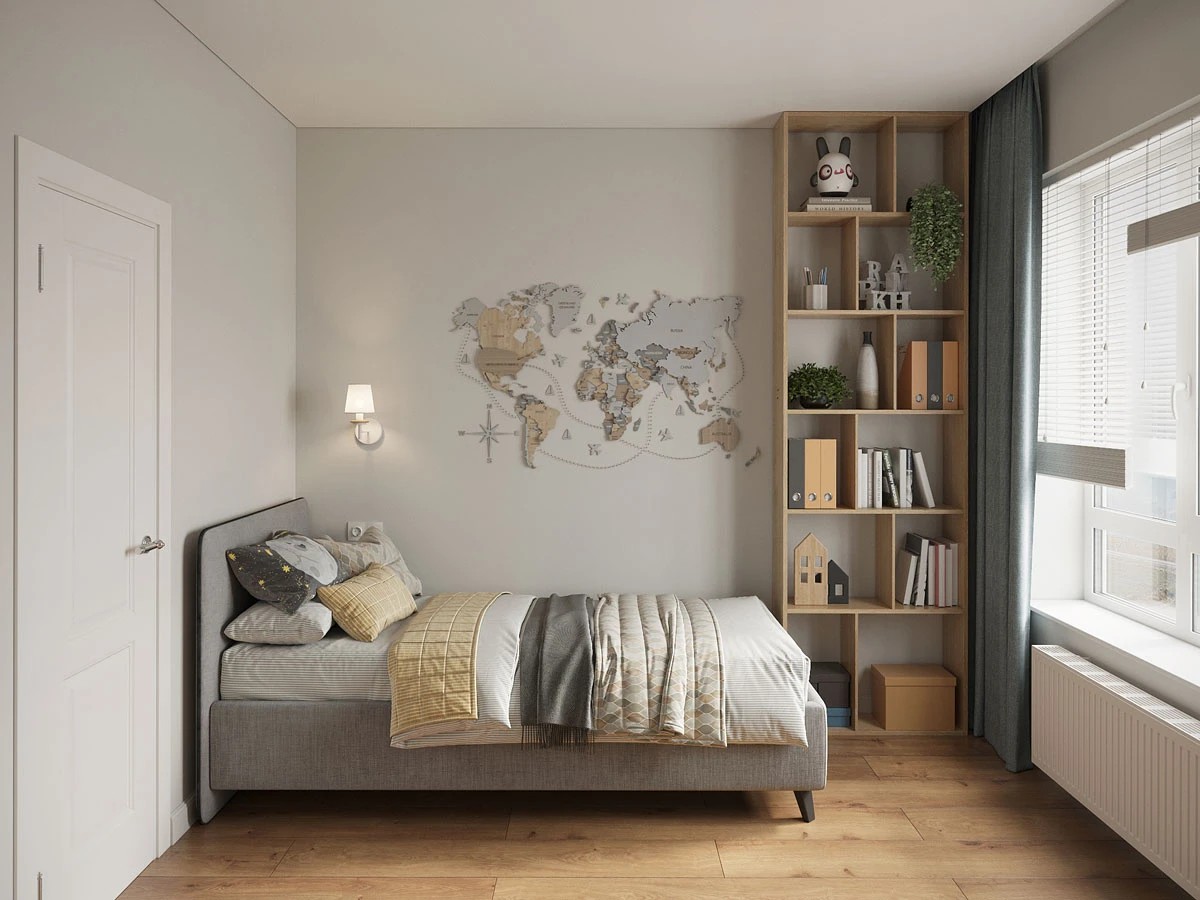 ЖК Уютный. Двухкомнатная. Скандинавский стиль