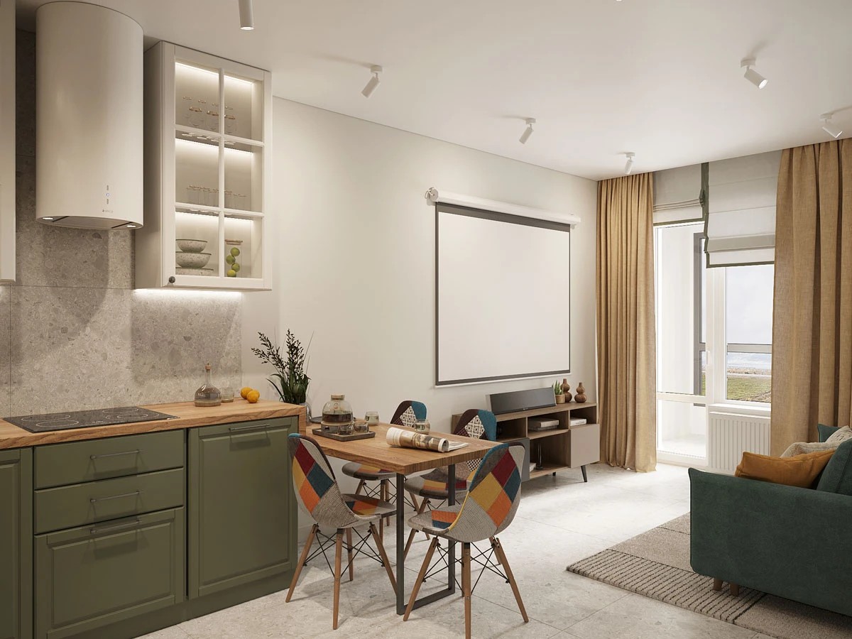 ЖК Уютный. Двухкомнатная. Скандинавский стиль