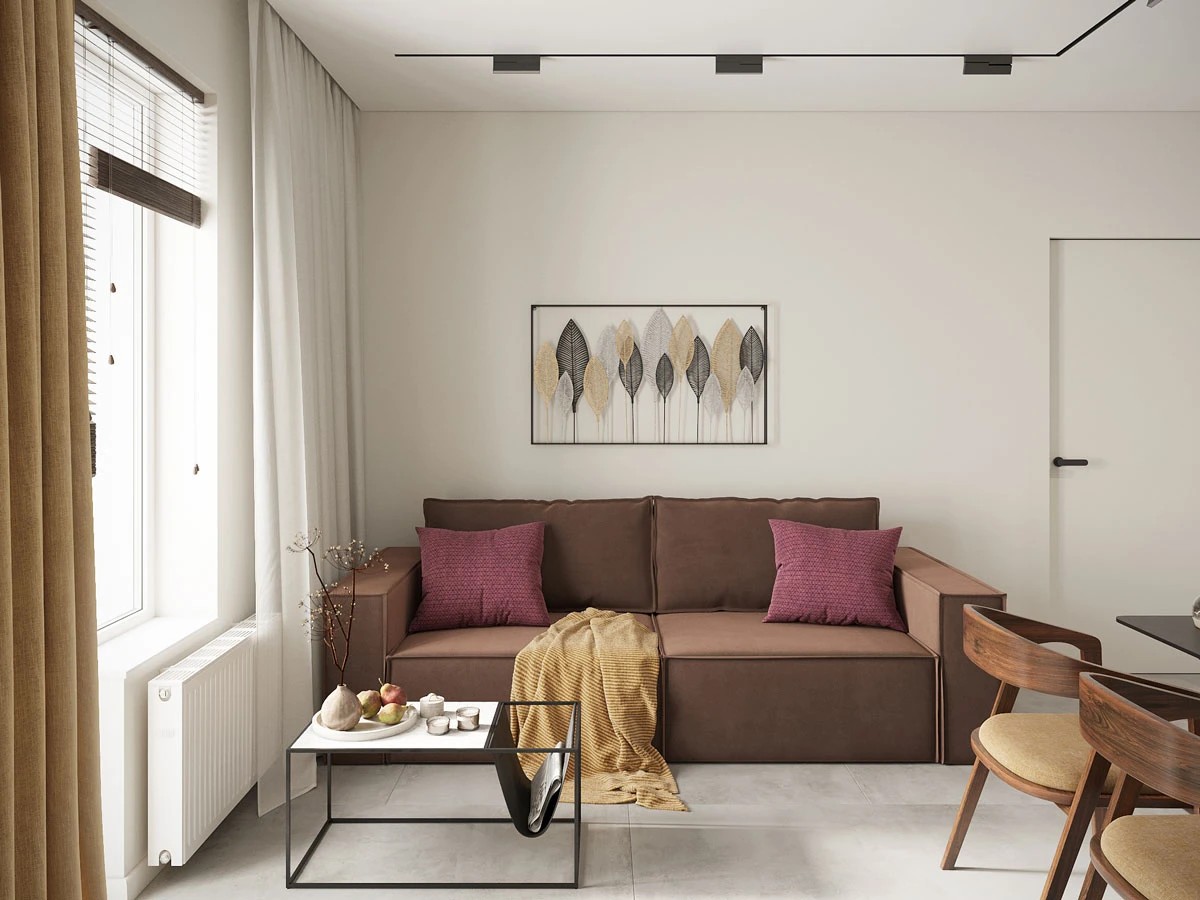 ЖК Уютный. Двухкомнатная. Современный стиль