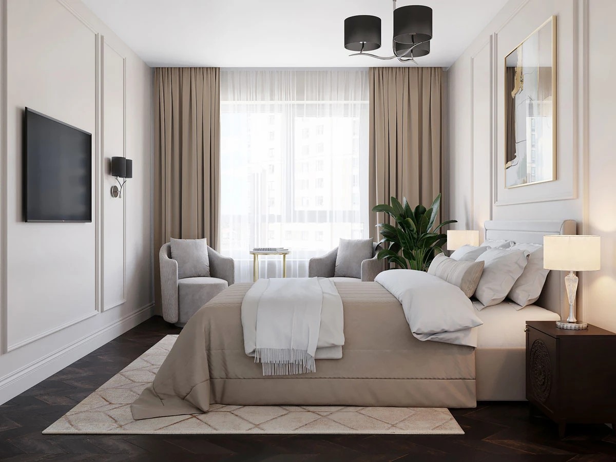 ЖК Уютный. Трехкомнатная. Современная классика