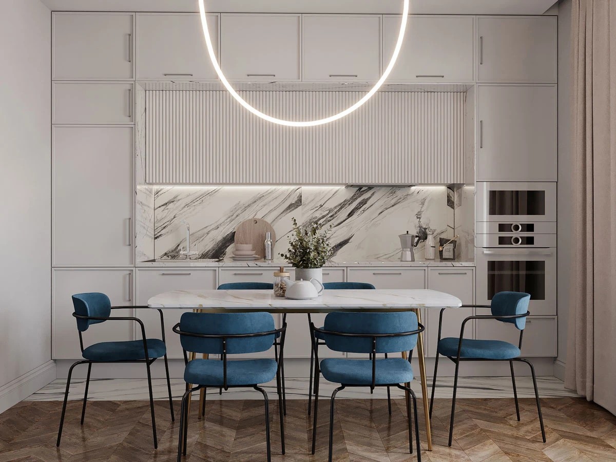 ЖК Уютный. Трехкомнатная. Современная классика