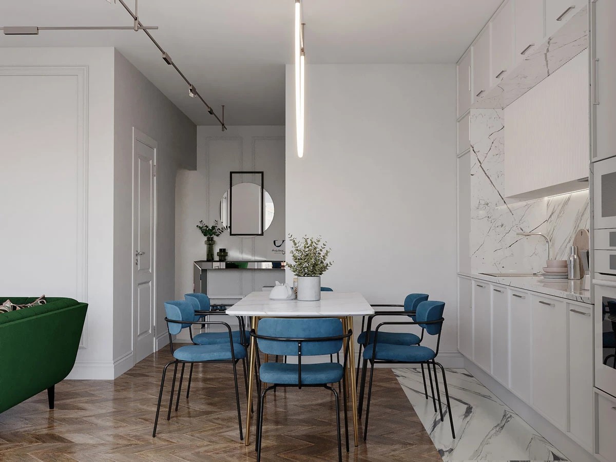 ЖК Уютный. Трехкомнатная. Современная классика