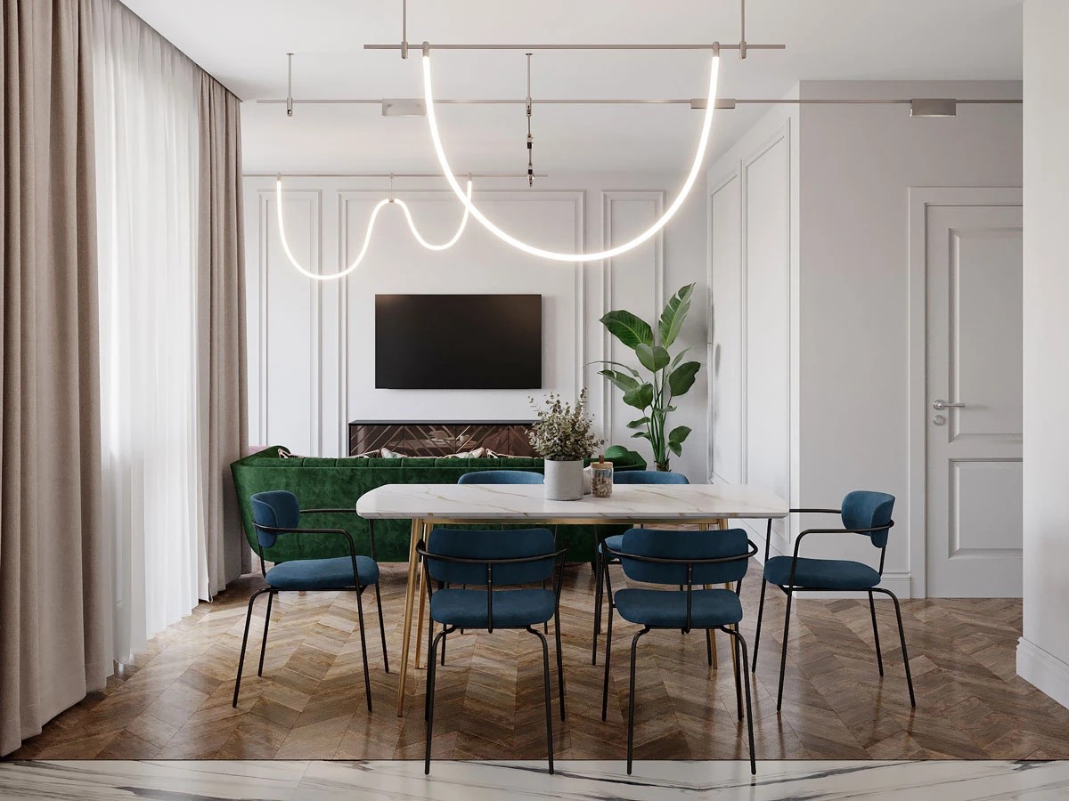 ЖК Уютный. Трехкомнатная. Современная классика