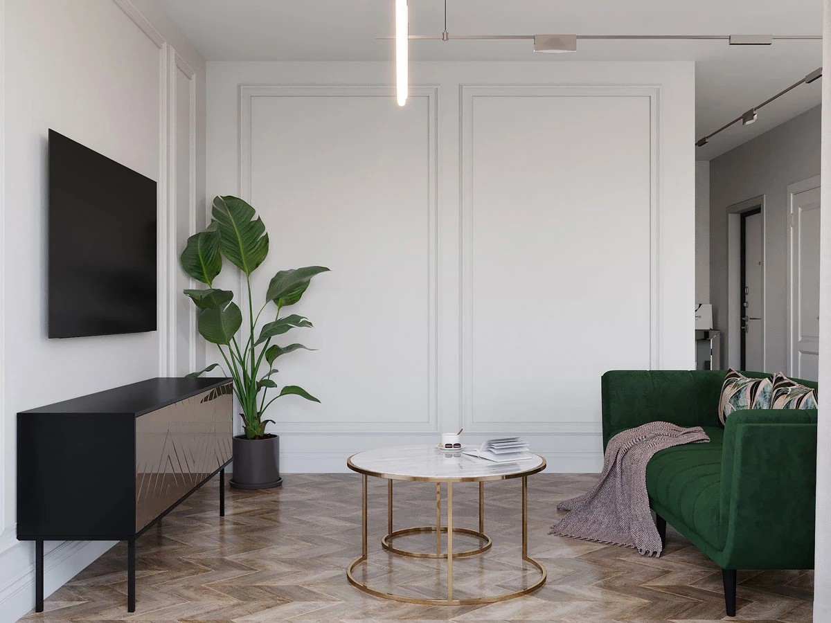 ЖК Уютный. Трехкомнатная. Современная классика