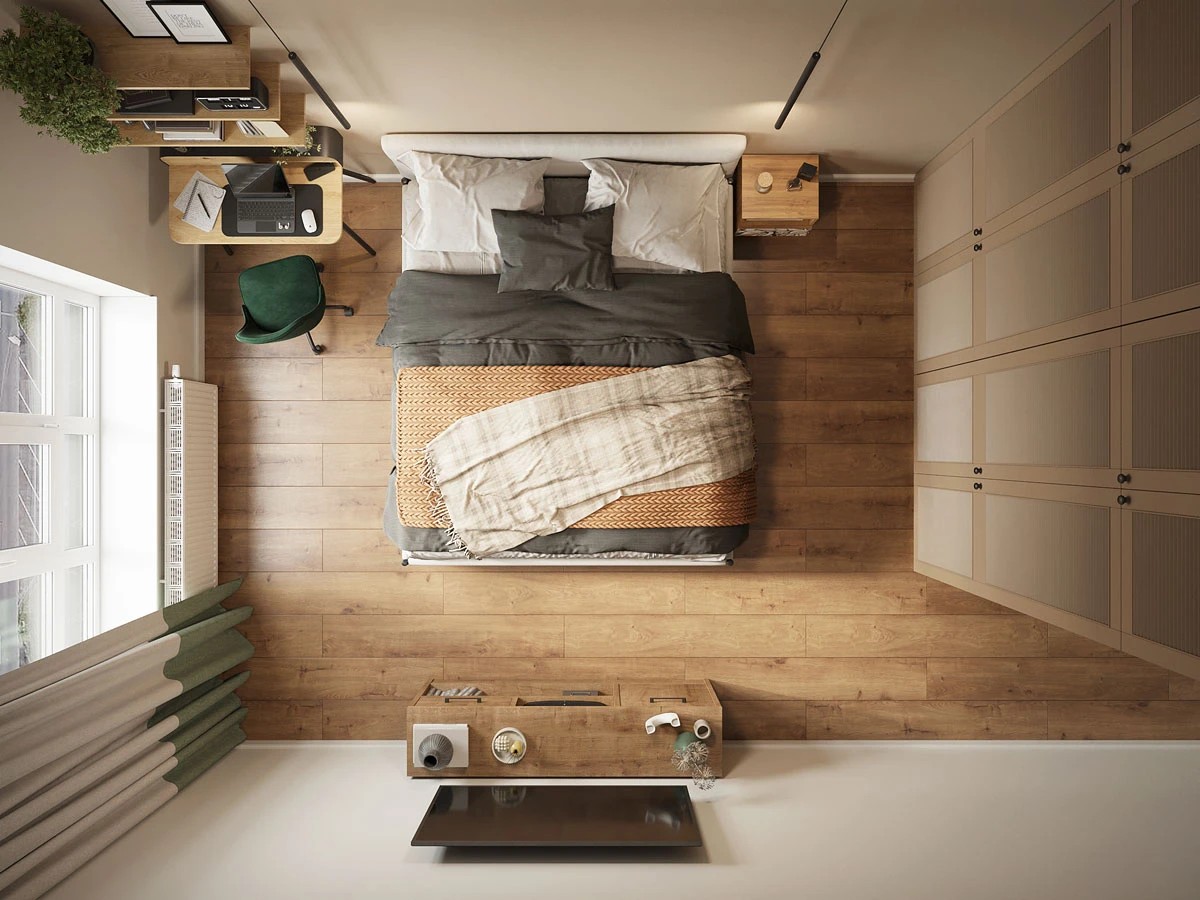 ЖК Уютный. Трехкомнатная. Скандинавский стиль