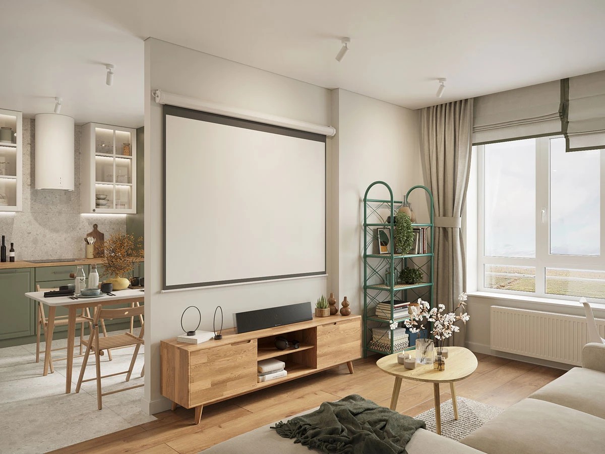 ЖК Уютный. Трехкомнатная. Скандинавский стиль