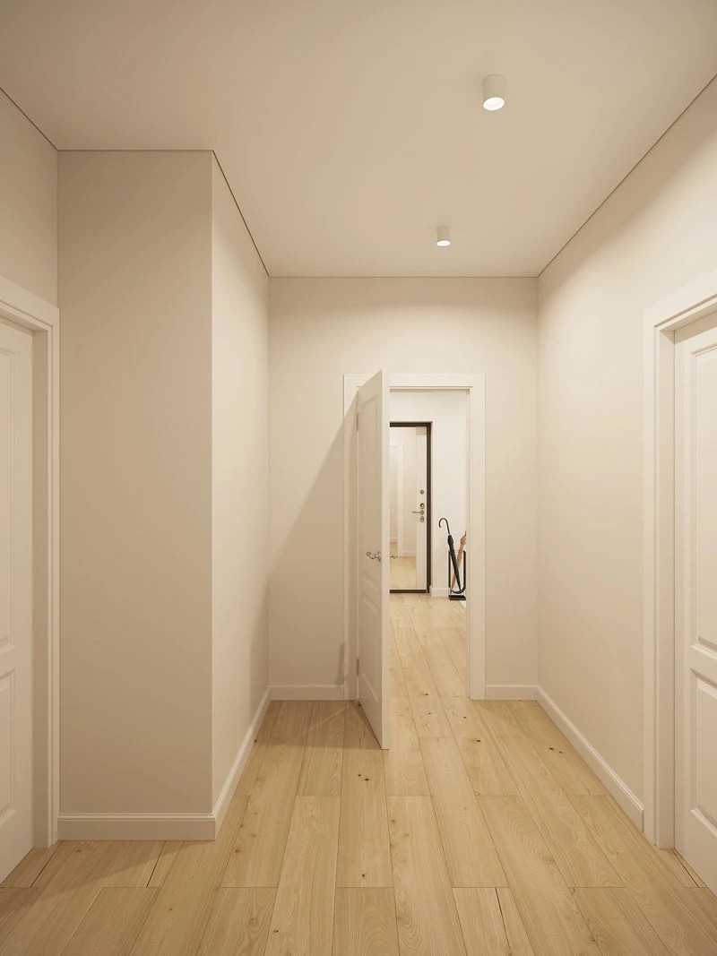 ЖК Уютный. Трехкомнатная. Скандинавский стиль