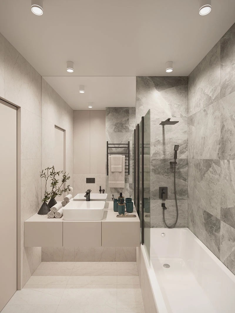 ЖК Уютный. Трехкомнатная. Современный стиль