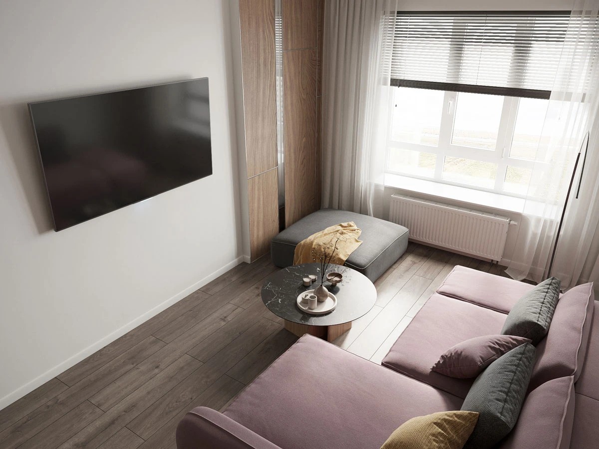 ЖК Уютный. Трехкомнатная. Современный стиль