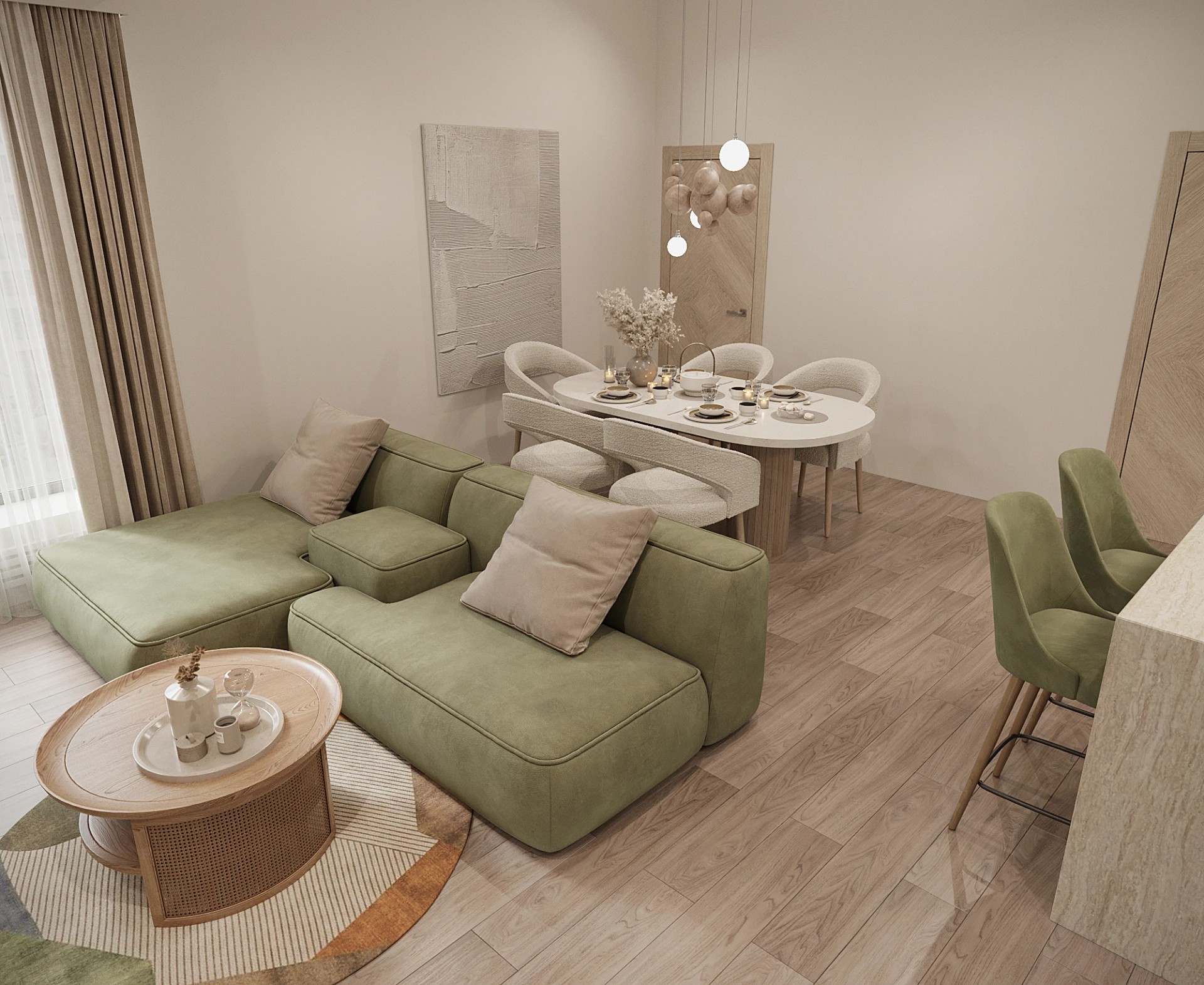 Двухуровневые апартаменты 134 кв.м. в Санкт-Петербурге