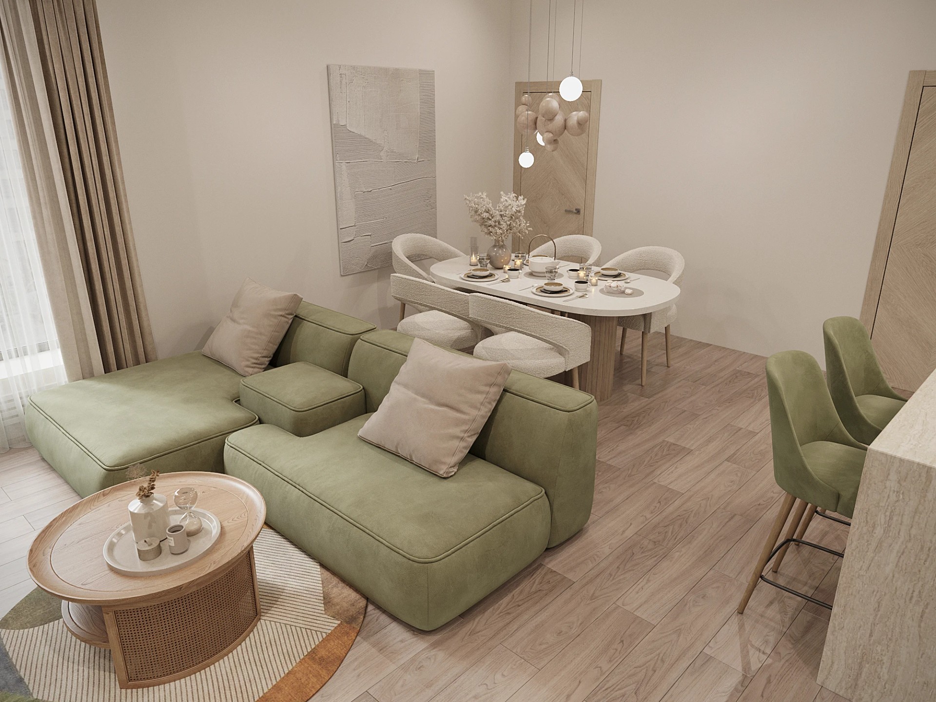 Двухуровневые апартаменты 134 кв.м. в Санкт-Петербурге