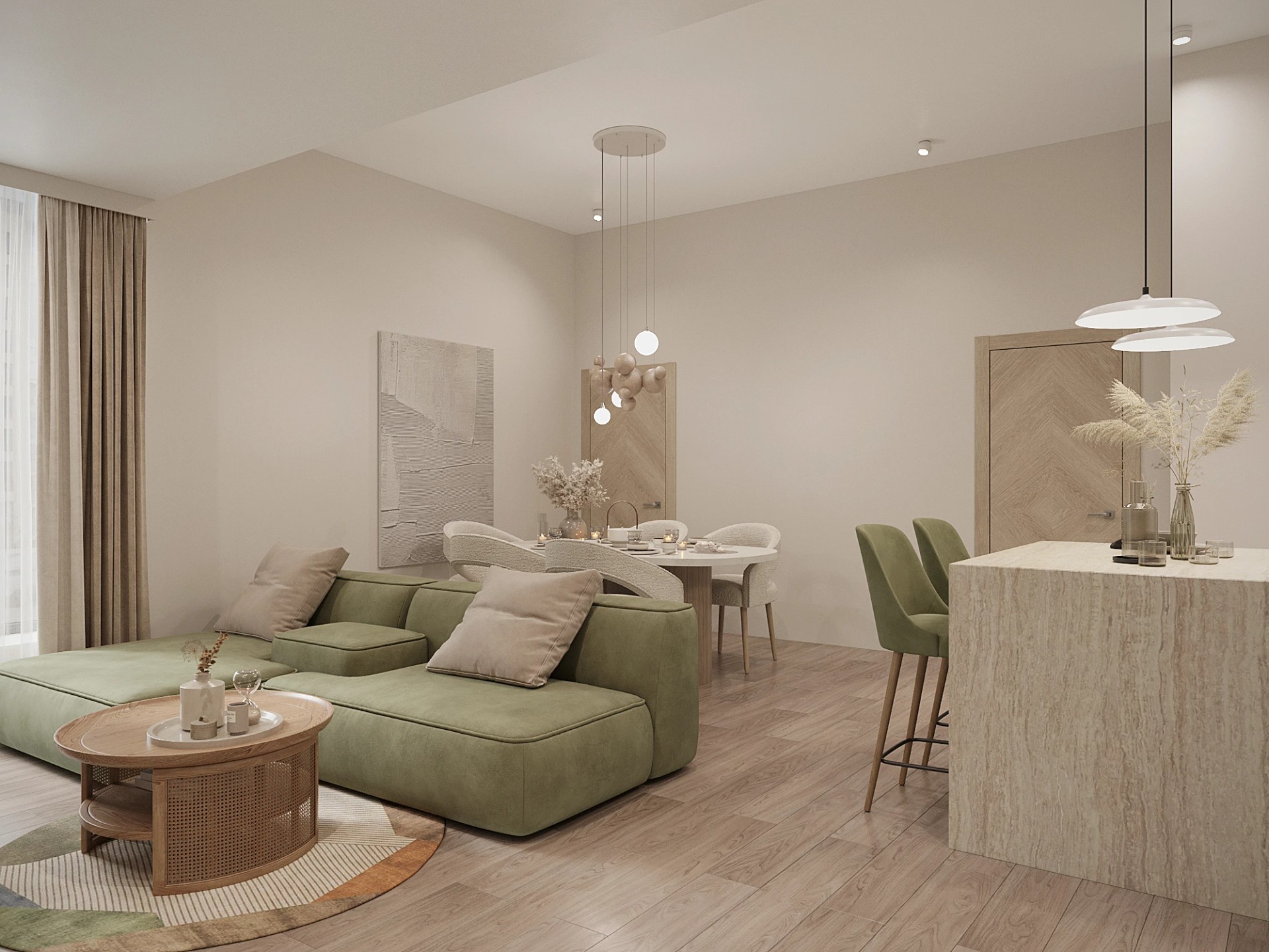 Двухуровневые апартаменты 134 кв.м. в Санкт-Петербурге