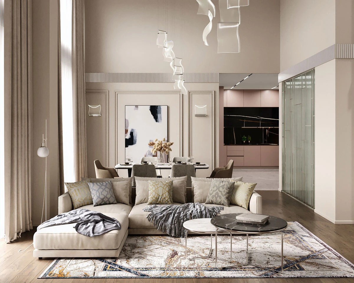 Двухуровневые апартаменты 156 кв.м. в Санкт-Петербурге