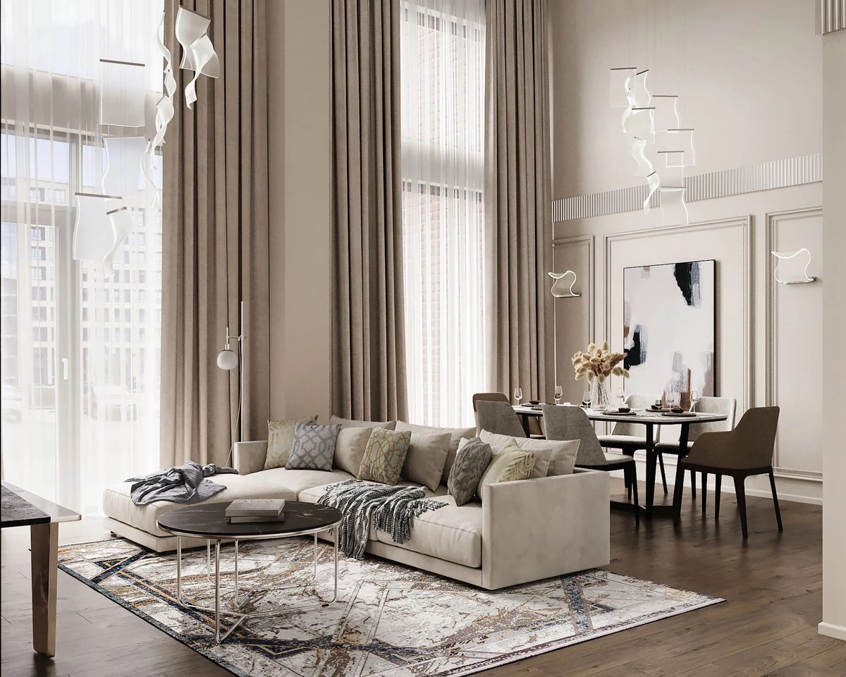 Двухуровневые апартаменты 156 кв.м. в Санкт-Петербурге