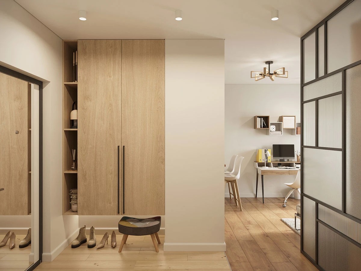 ЖК Уютный. Студия. Скандинавский стиль