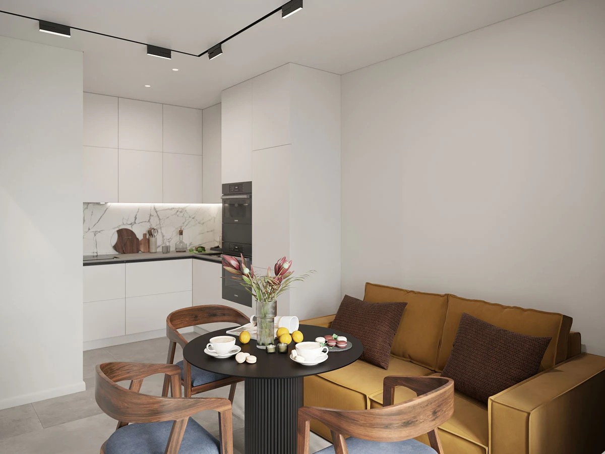 ЖК Уютный. Однокомнатная. Современный стиль