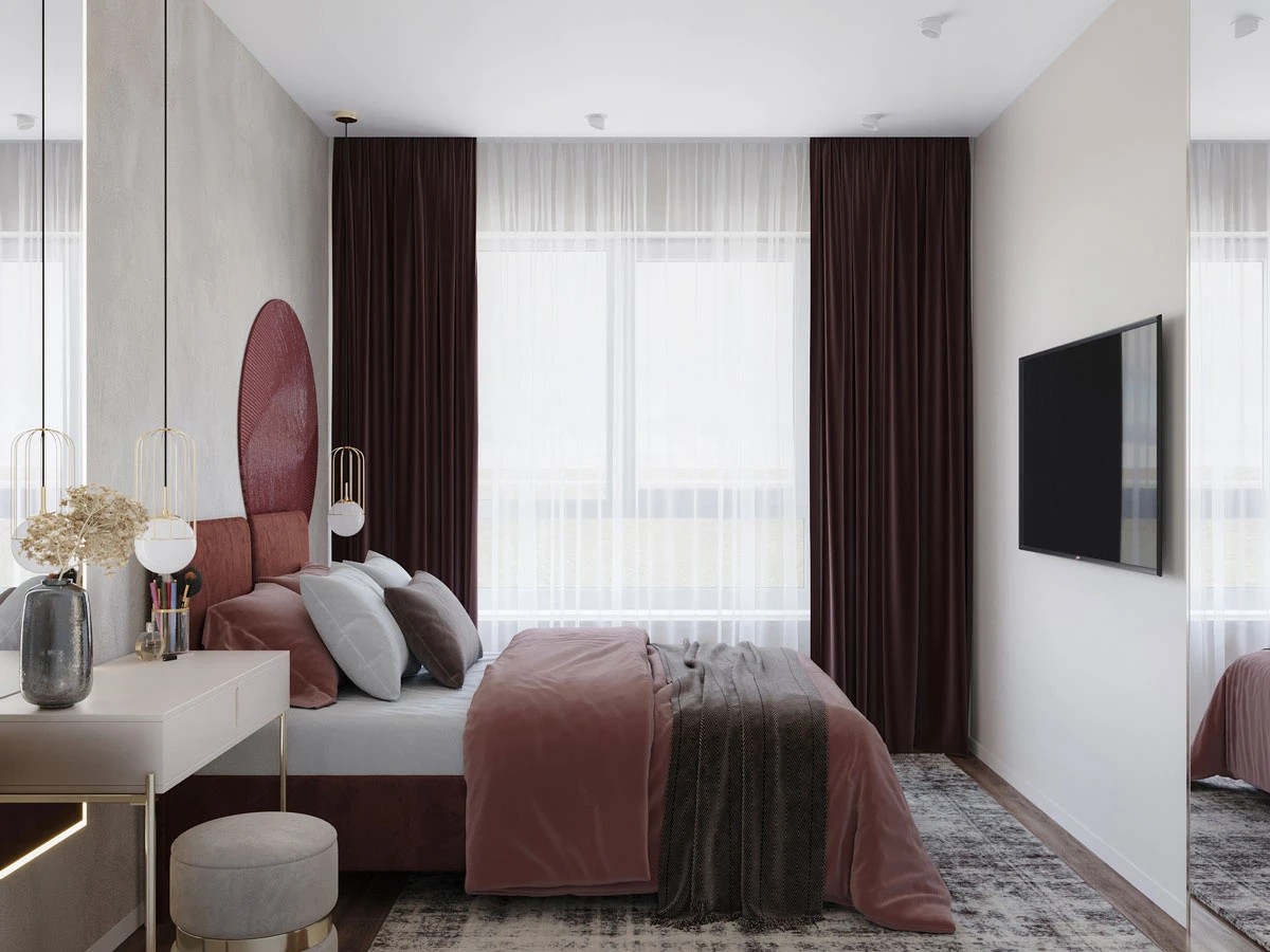 Дизайн интерьера 2-х комнатной квартиры видовой